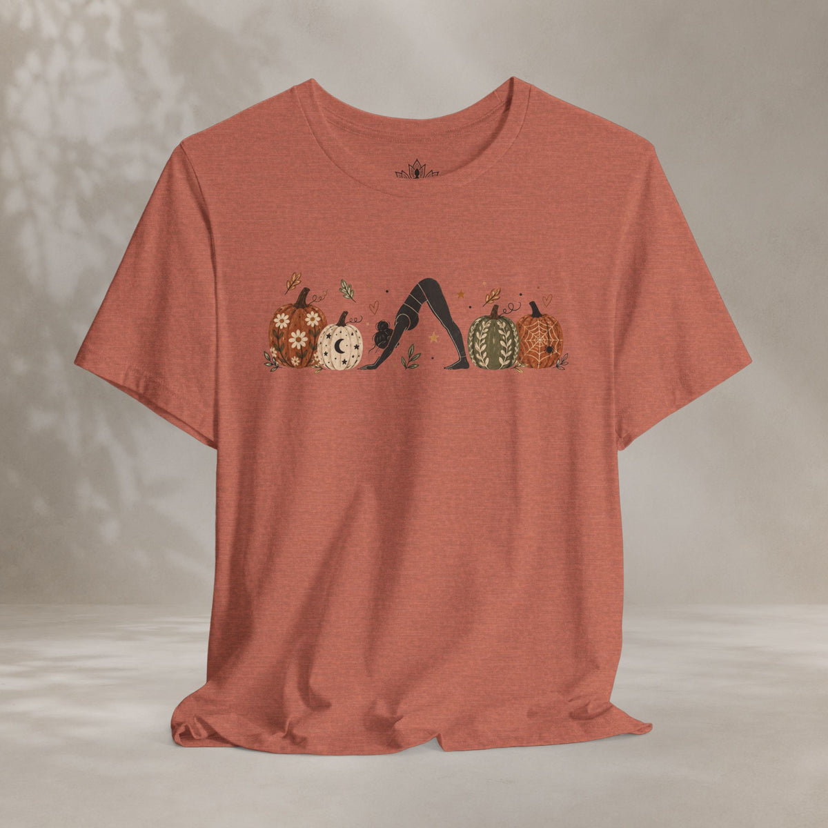 Boho Downward Dog Pumpkin Tee