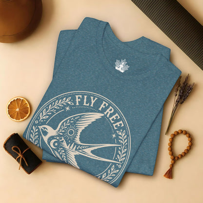 Fly Free, Little Bird Badge Tee