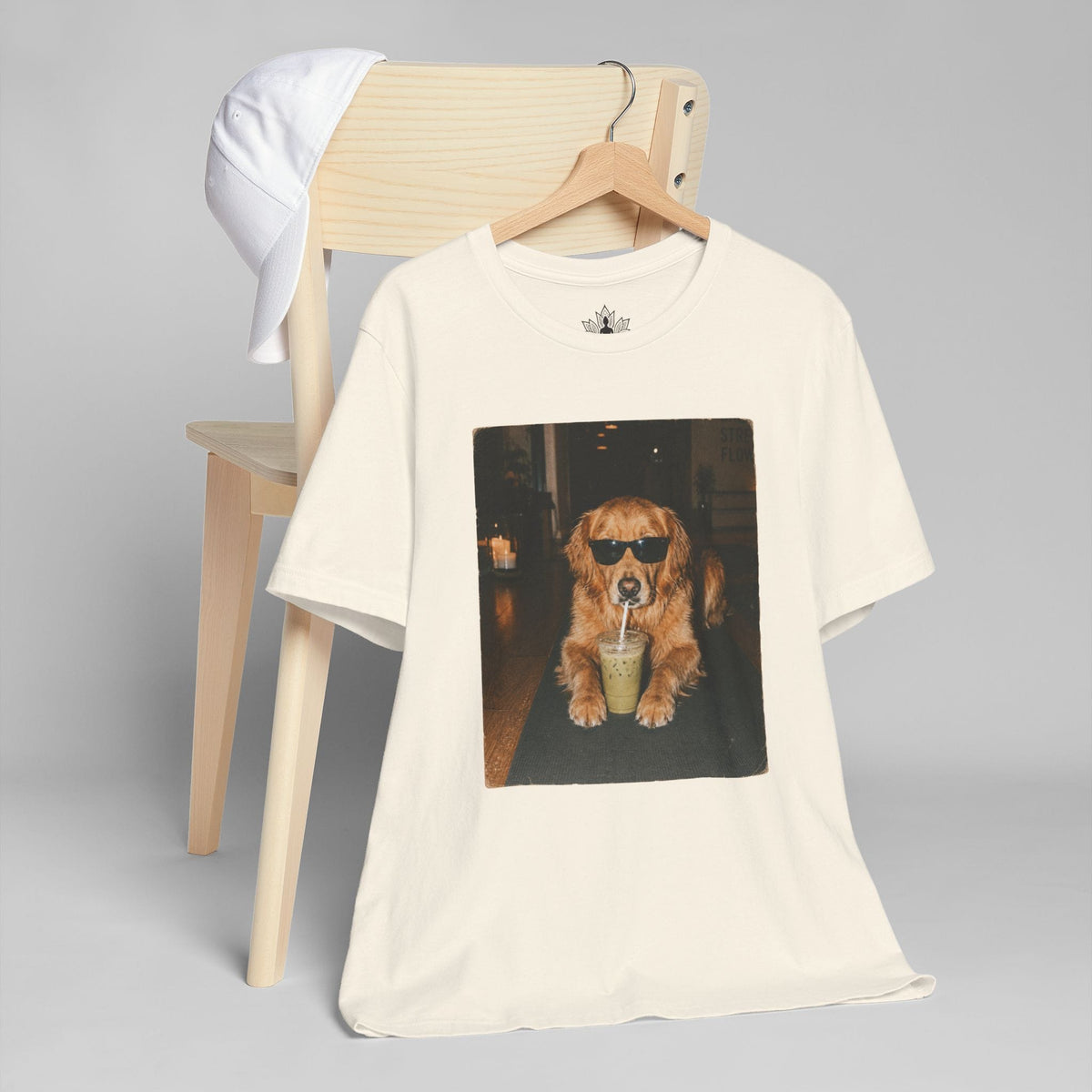 Printify T-Shirt Yogi Dog With Swag Men Tee Yogi Dog With Swag Men Tee