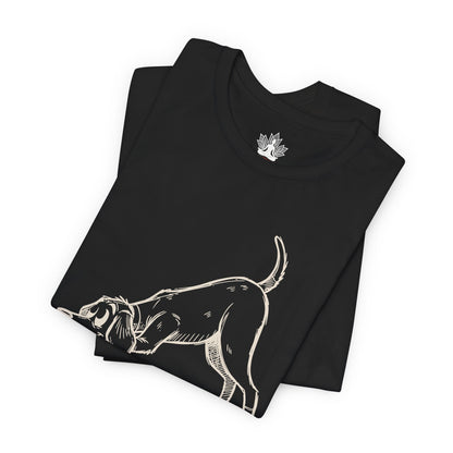 Downward Human – Funny Yoga Dog Vintage Tee