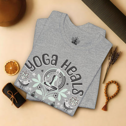 Yoga Heals the Mind & Soul – Boho Tee