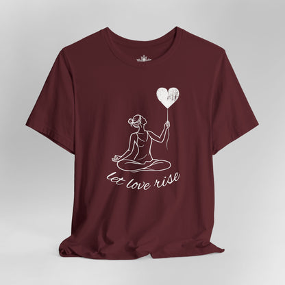 Let Love Rise – Line Art Valentine Tee