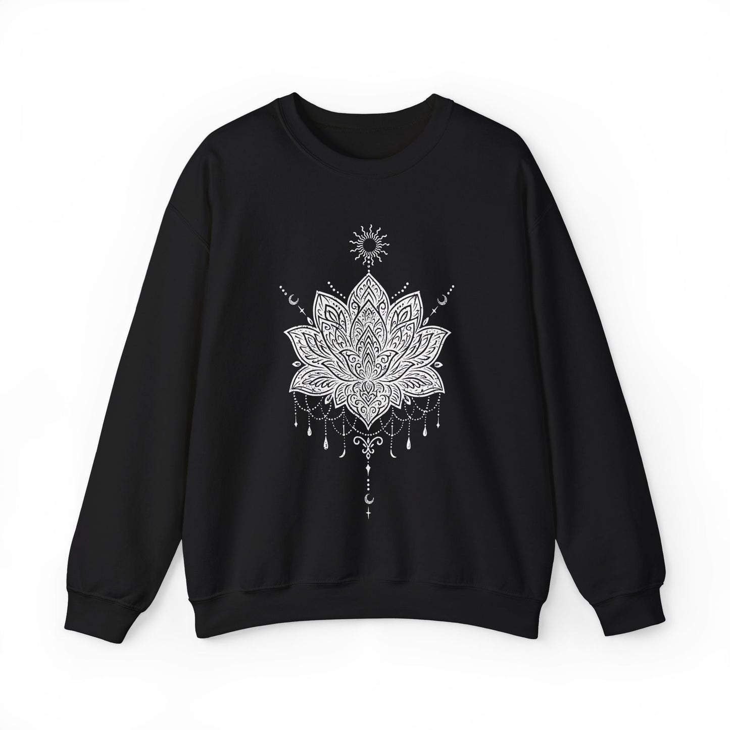 Sweat-shirt Yoga Conscient Mandala Lotus Sacré