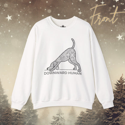 Downward Human Sweater - Mandala Dog