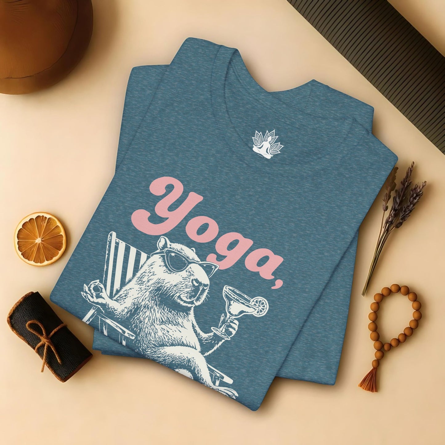 Capybara Yoga, Playa & Margarita Tee