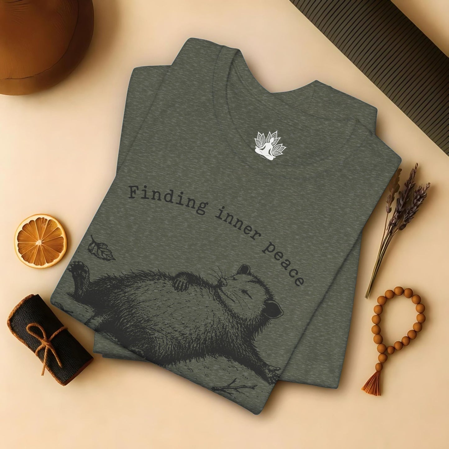 Finding Inner Peace Possum Tee