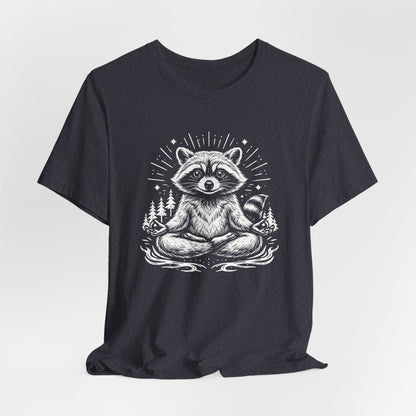 Cute Meditating Raccoon – Animal Spirit Tee