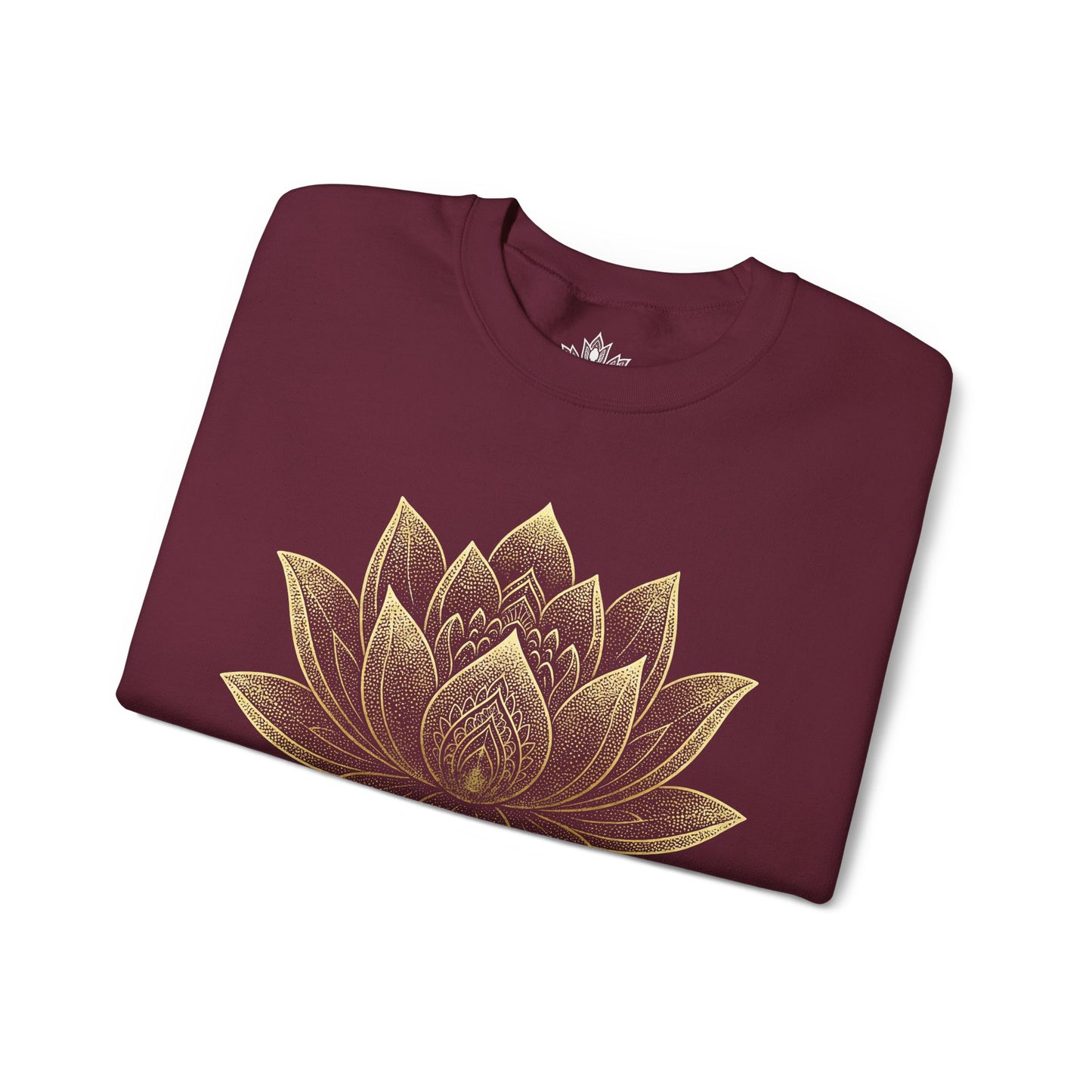 Sweat-shirt Fleur de lotus dorée