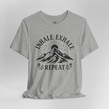 Inhale Exhale Repeat Mountain Men Tee