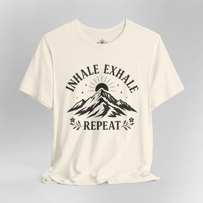 Inhale Exhale Repeat Mountain Men Tee