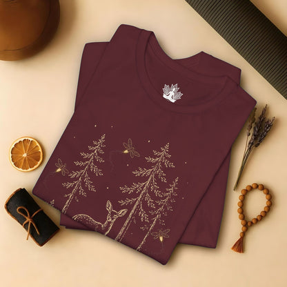 The Quiet Path Doe & Fireflies Tee