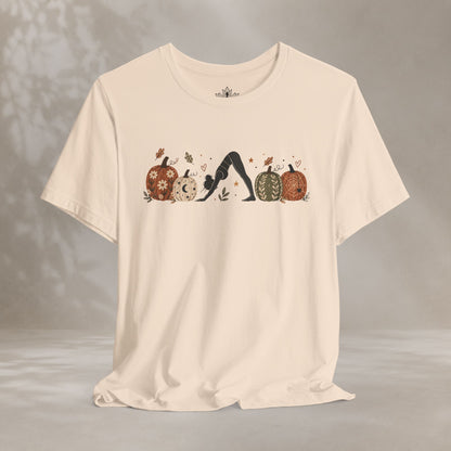 Boho Downward Dog Pumpkin Tee