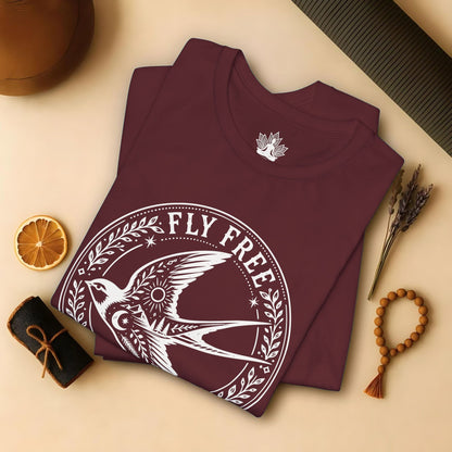 Fly Free, Little Bird Badge Tee