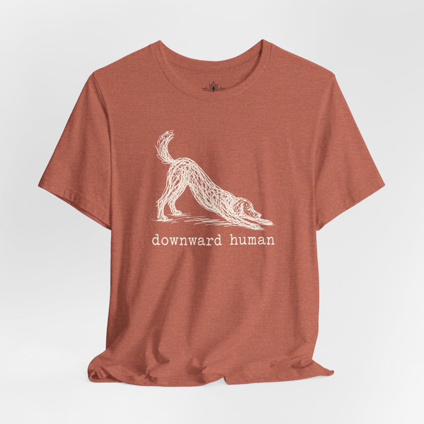 Line Art Downward Human Men Tee