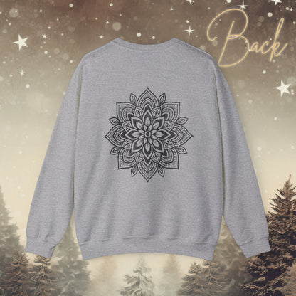 Cozy Breathe Sweater - Mandala Back Print