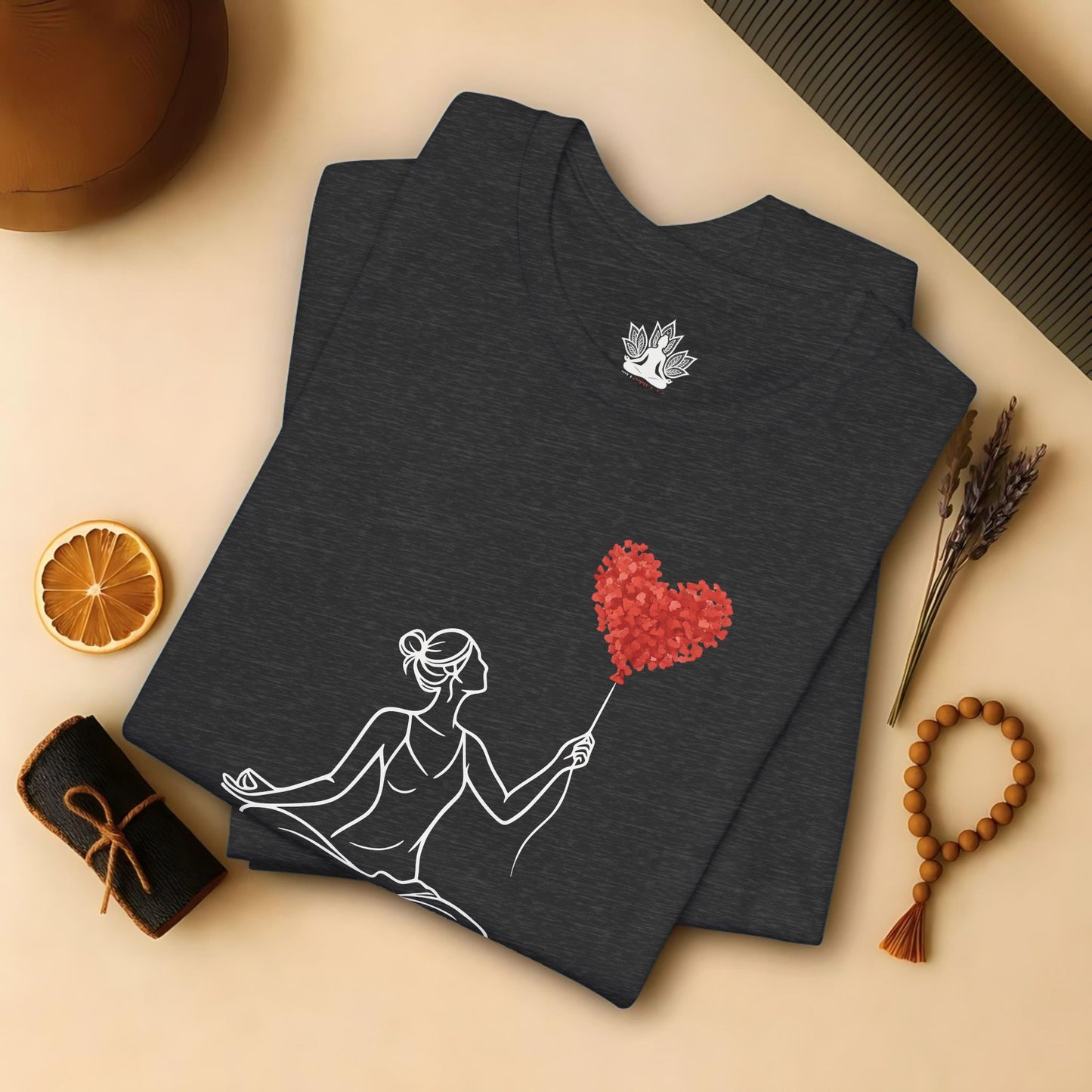 Let Love Rise – Line Art Valentine Tee