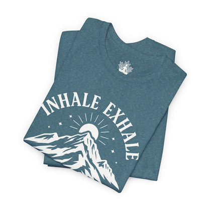 Inhale Exhale Repeat Mountain Men Tee