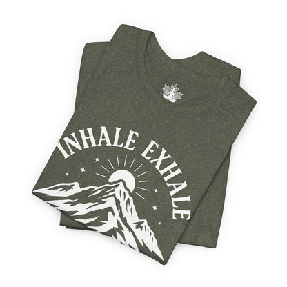 Inhale Exhale Repeat Mountain Men Tee