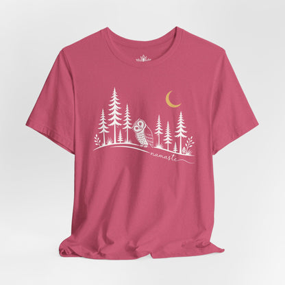 Namaste Forest Owl Tee
