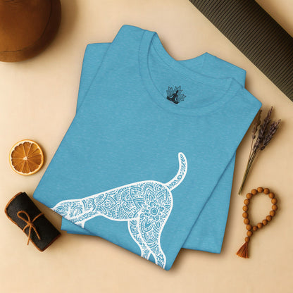 Downward Human Mandala Dog Tee