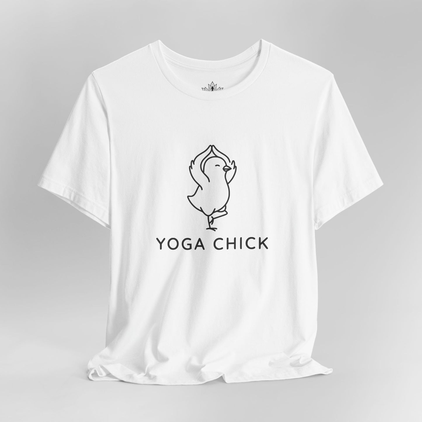 Minimalist Yoga Chick – Cute Mindful Humor Tee