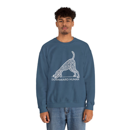Downward Human Sweater - Mandala Dog
