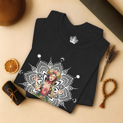 Flower Meditation Boho Tee