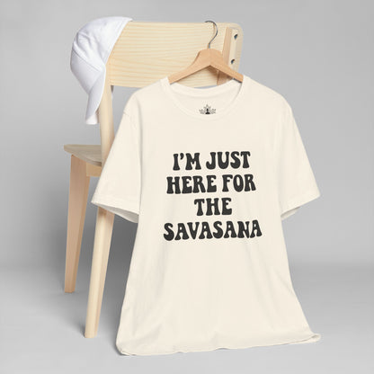 Savasana Only – Funny Yoga Men Tee