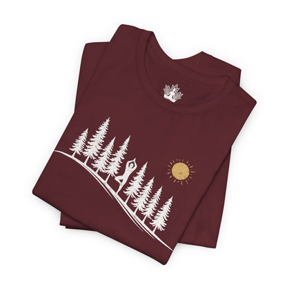 Forest Tree Pose Yoga – Balance in Nature Men Tee