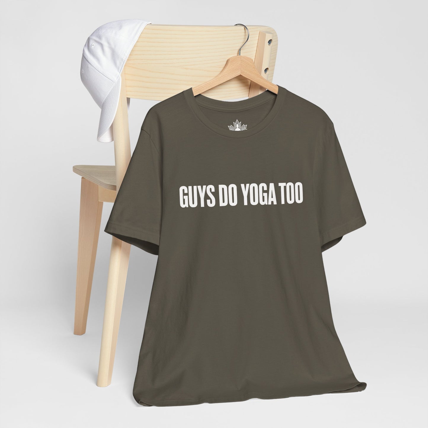 Guys Do Yoga Too Minimalist Tee