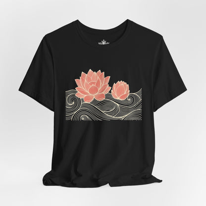 Lotus Bloom & Retro Waves Tee