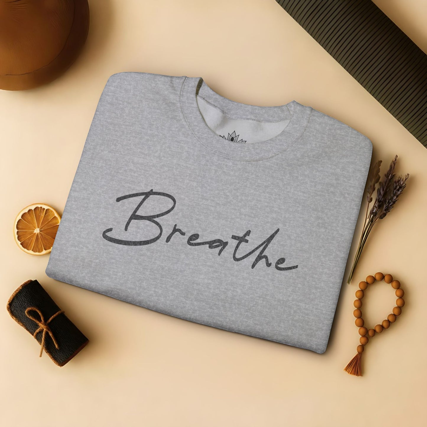 Cozy Breathe Sweater - Mandala Back Print