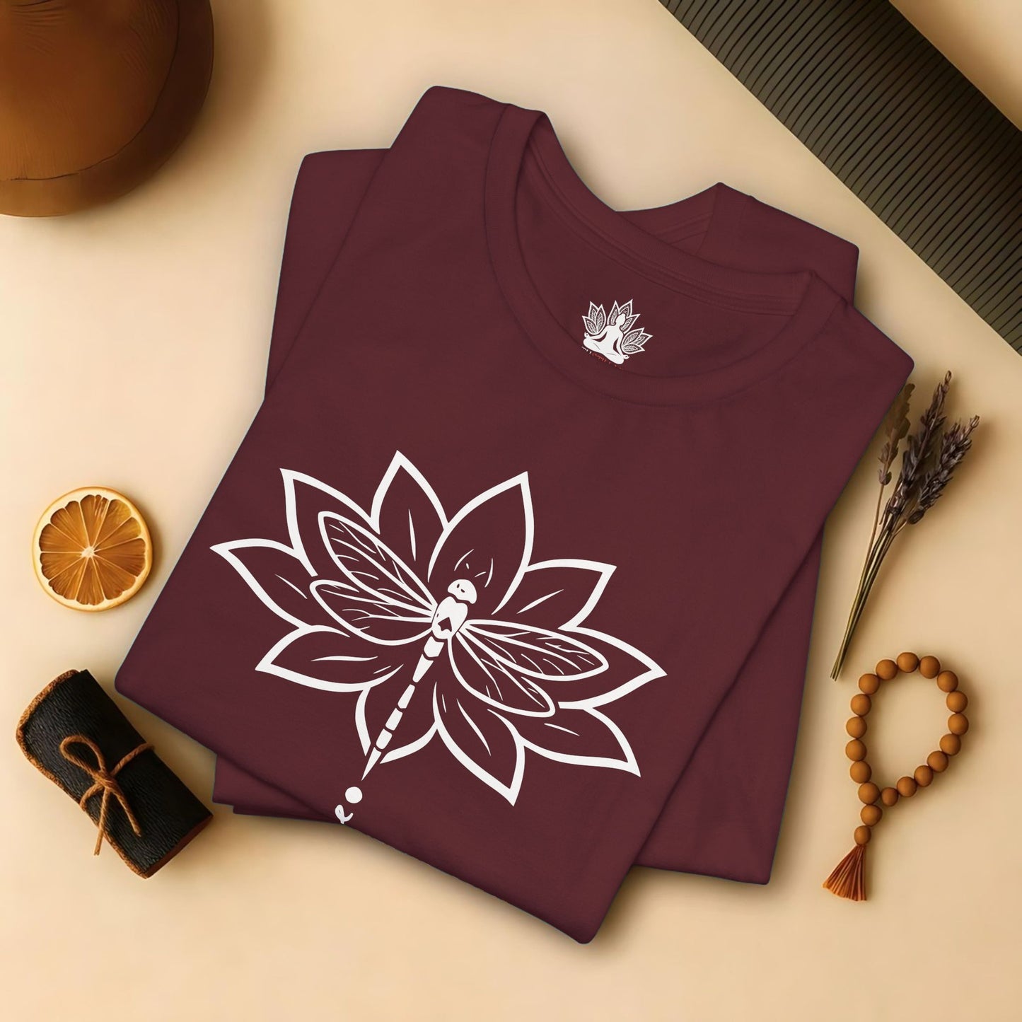 Peace Lotus Dragonfly – Mindful Nature Tee