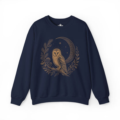 Barn Owl Mandala Moon Sweatshirt