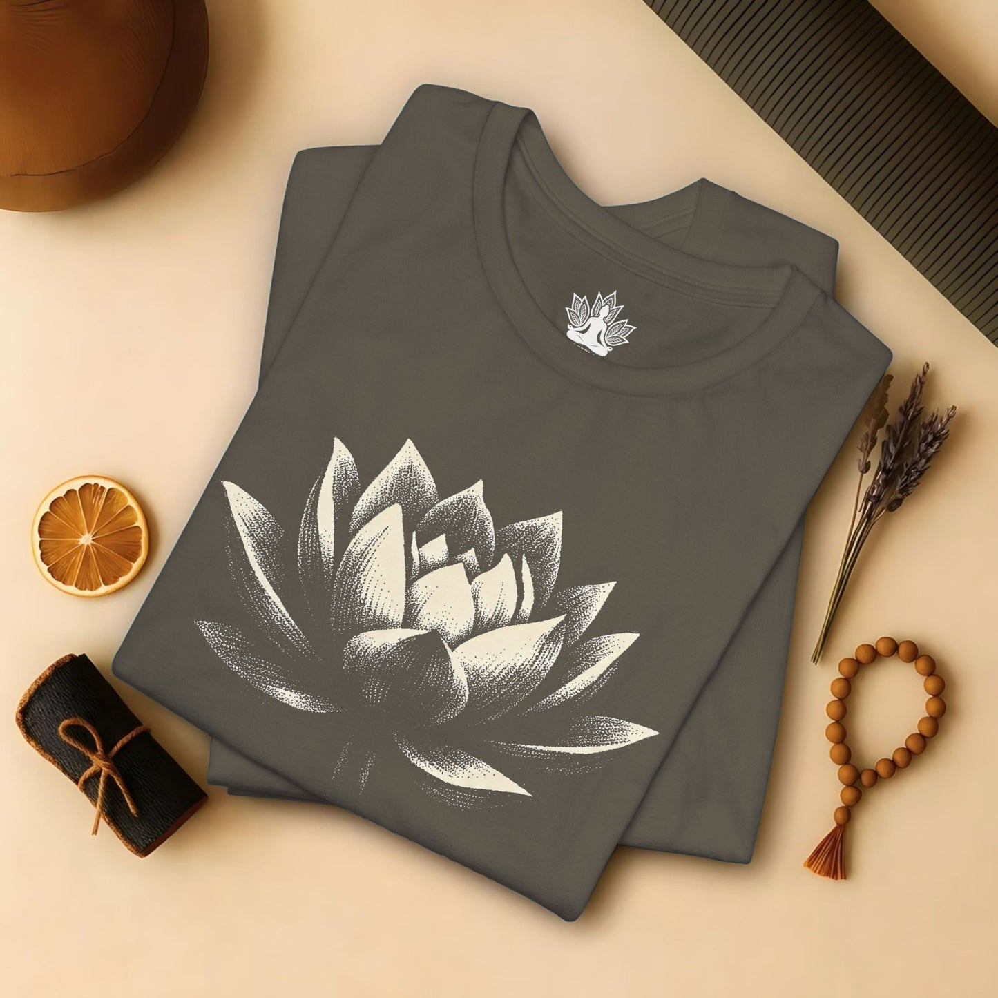 Lotus Shadow Art Tee
