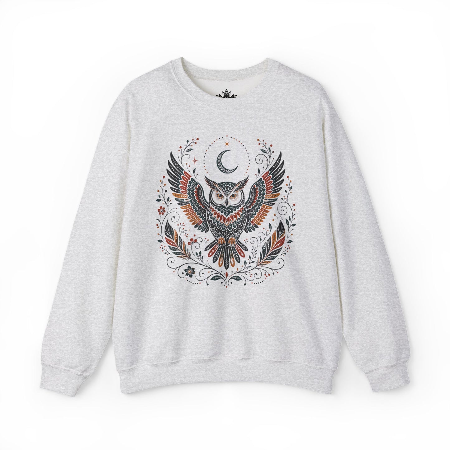 Boho Owl & Feathers Sweatshirt