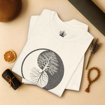 Yin Yang Tree of Balance - Spiritual Nature Tee