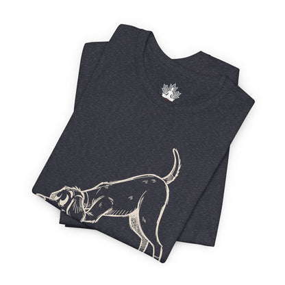 Downward Human – Funny Yoga Dog Vintage Tee