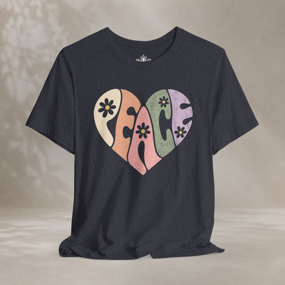 Retro Peace Heart Tee