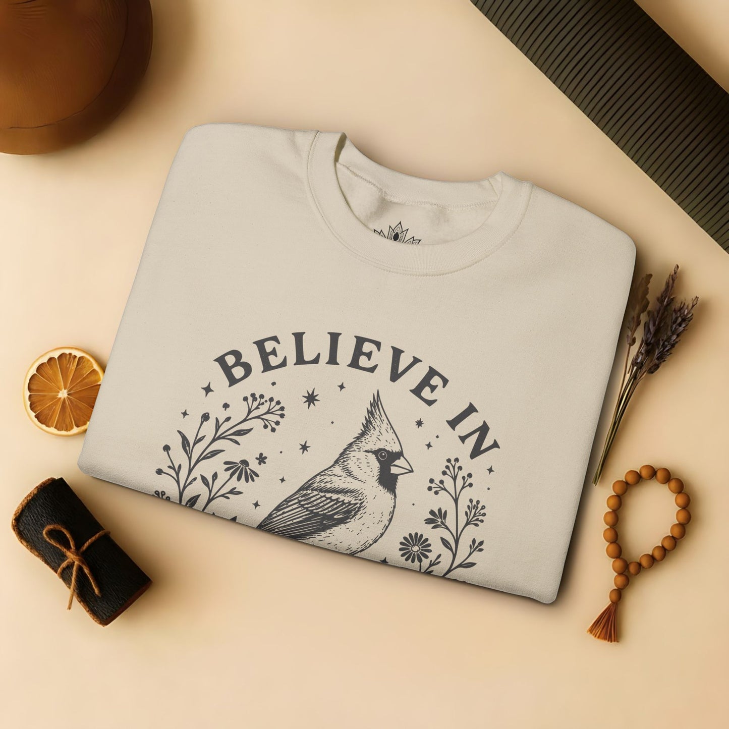 Believe In Good Cardinal Bird Sweatshirt