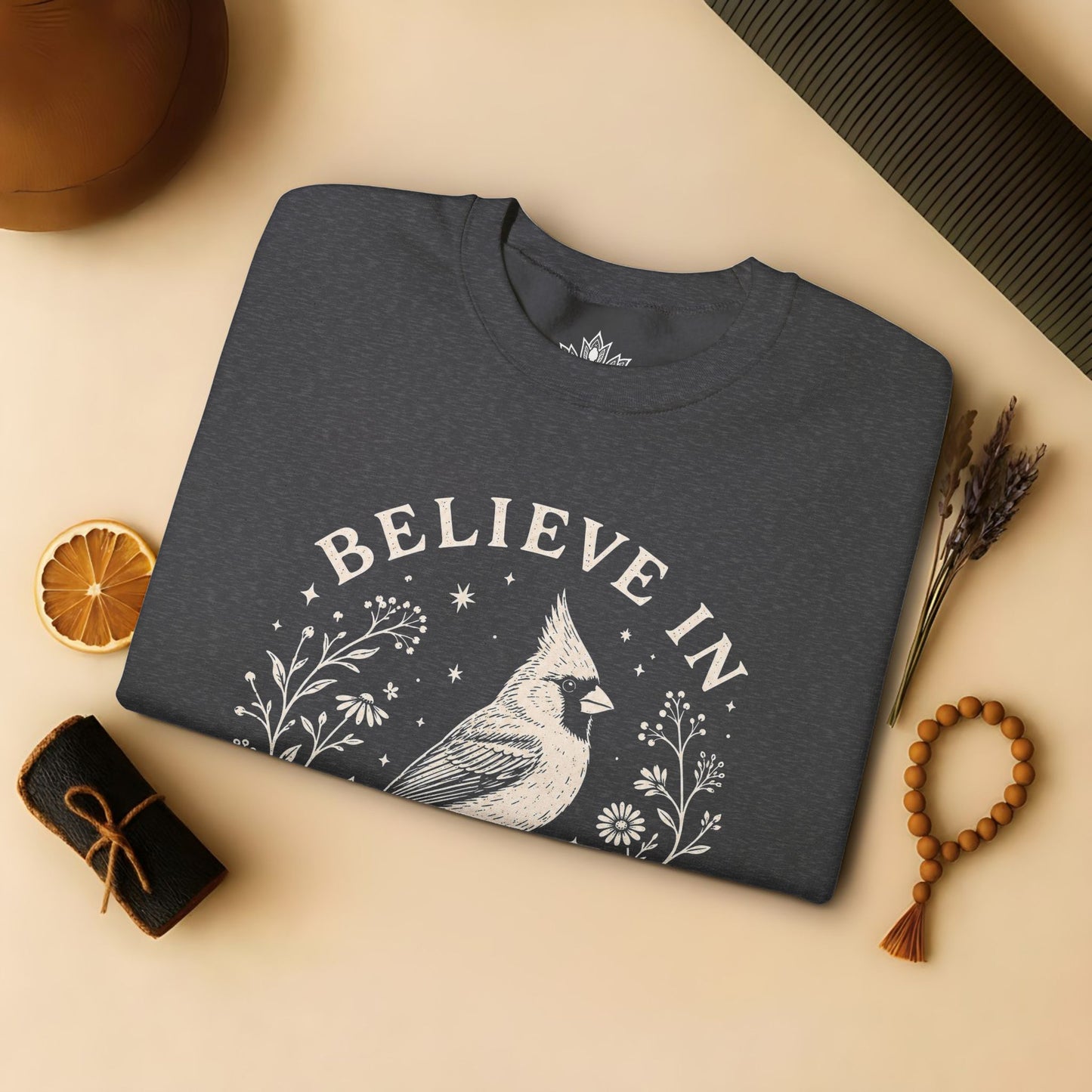 Believe In Good Cardinal Bird Sweatshirt