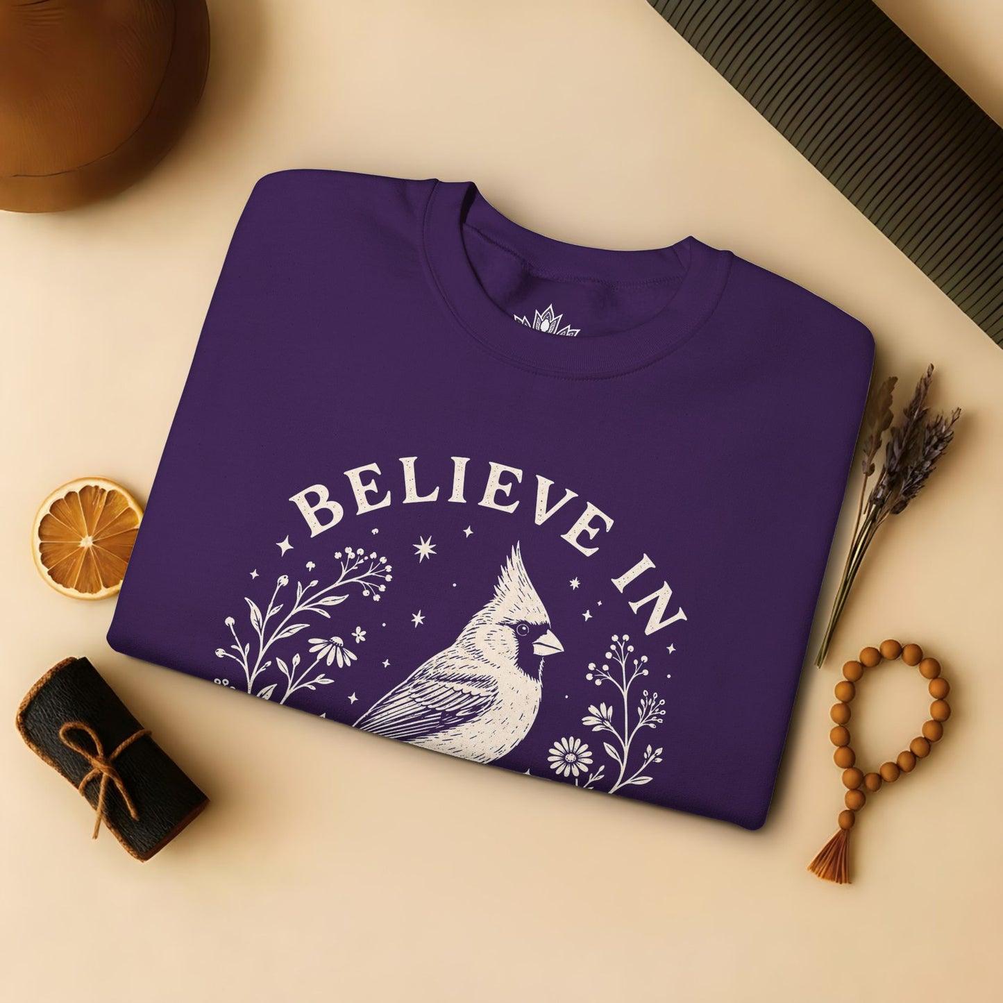 Believe In Good Cardinal Bird Sweatshirt