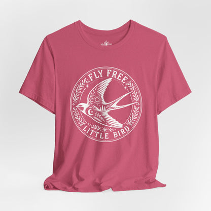 Fly Free, Little Bird Badge Tee