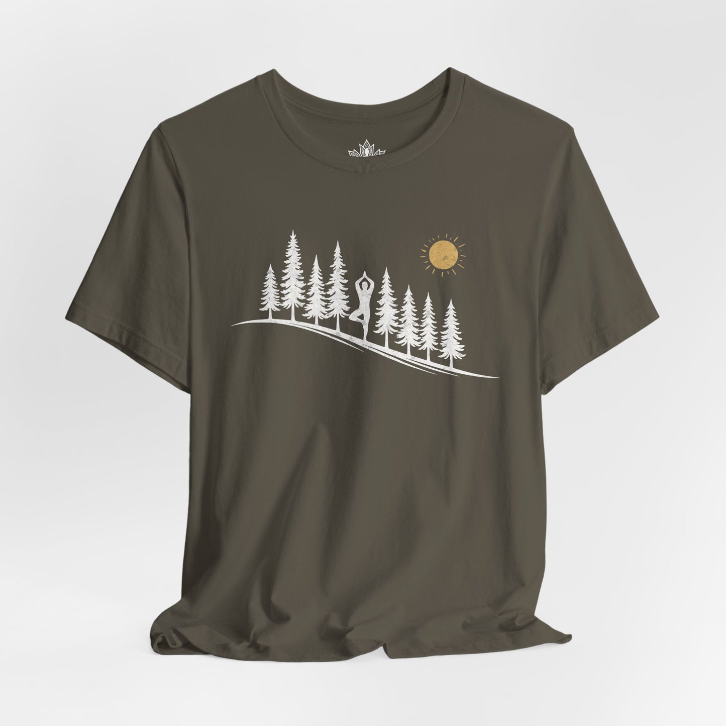 Forest Tree Pose Yoga – Balance in Nature Men Tee