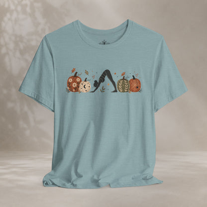 Boho Downward Dog Pumpkin Tee