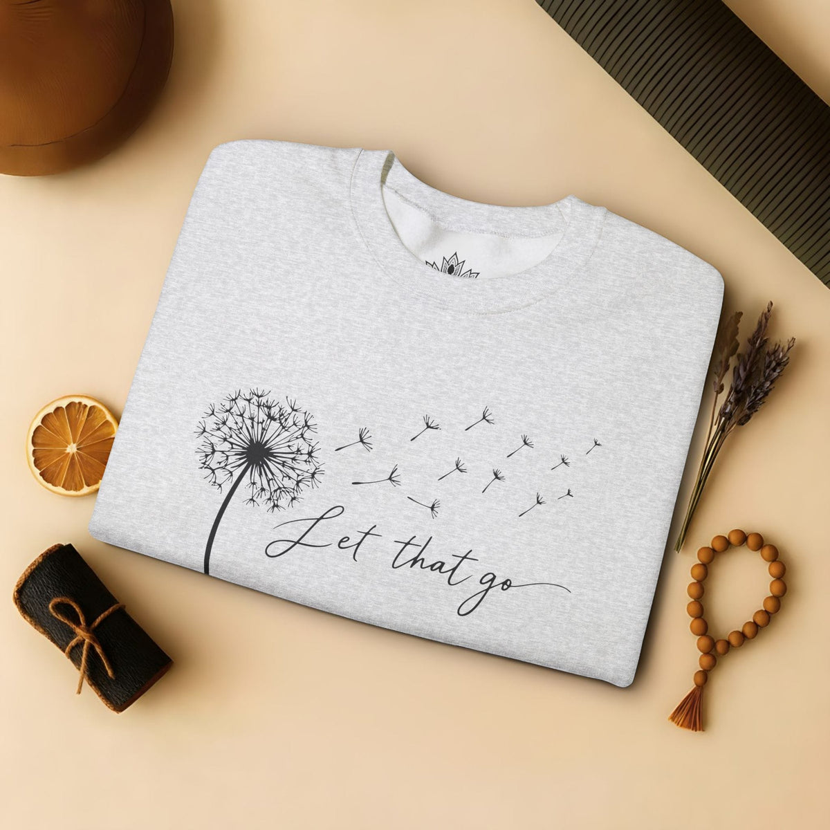 Printify Sweatshirt Let That Go Dandelion Sweatshirt Let That Go Dandelion Sweatshirt