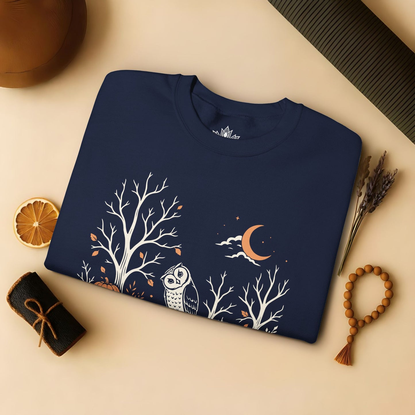 Namaste Forest Owl Halloween Edition Sweatshirt