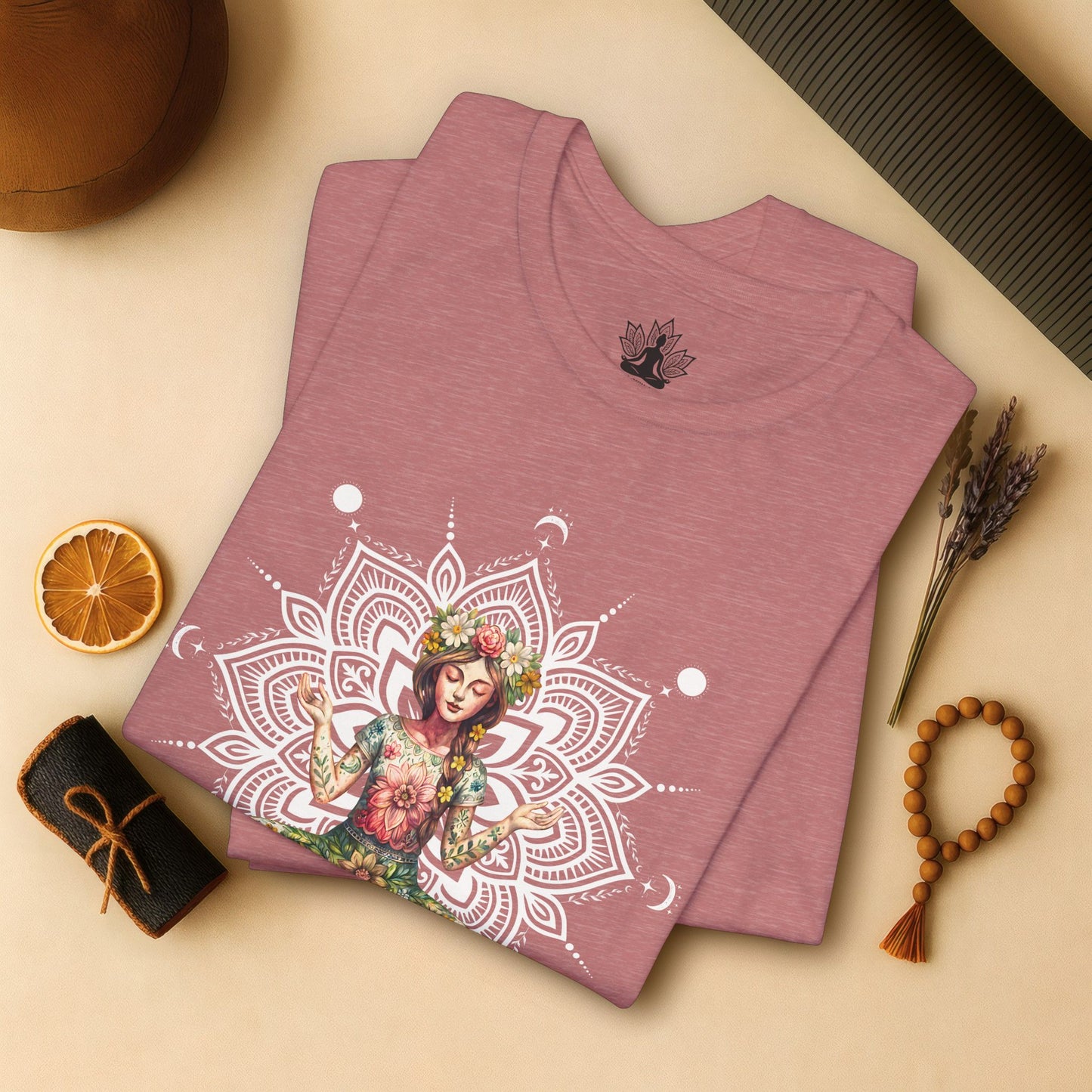 Flower Meditation Boho Tee