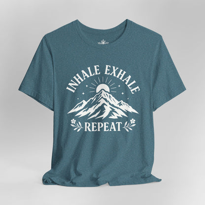 Inhale Exhale Repeat Mountain Men Tee