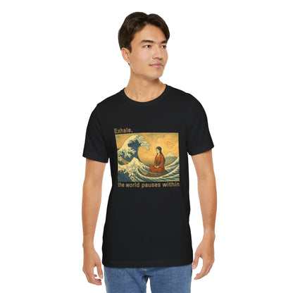 Exhale – Mindful Japanese Wave Men Tee